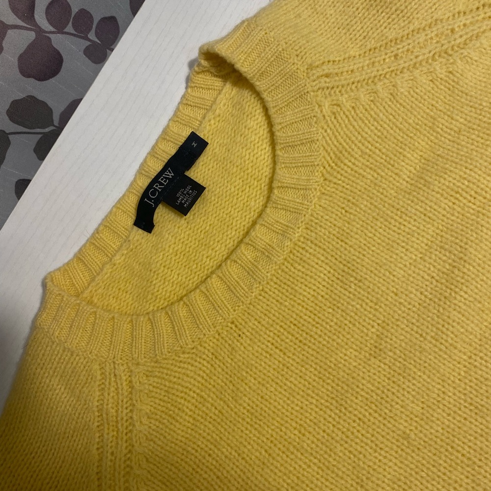 J. Crew yellow sweater Medium